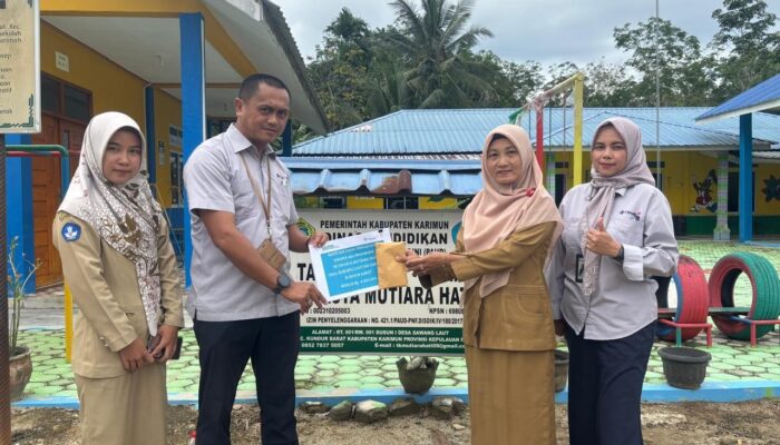 Dukung Pendidikan Anak Usia Dini, PT Timah Serahkan Bantuan untuk TK Swasta Mutiara Hati 