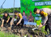 Polresta Pangkalpinang Hijaukan Lahan Bekas Tambang, Dukung Program Ketahanan Bumi dalam Rangka HUT Bhayangkara ke-79