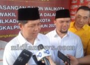 Basit Cinda-Ustadz Dede Mendaftar ke KPU, Siap Berbenah untuk Pangkalpinang