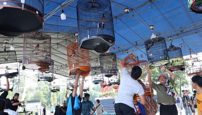 Meriahkan HUT Bhayangkara ke-79, Polda Babel Gelar Lomba Burung Berkicau di Taman Bhaypark