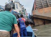 Tongkang Blue Shapire Tabrak Bantalan Jembatan EMAS Pangkalpinang, Ini Penjelasan Kasat Polairud