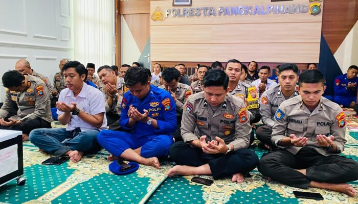 Polresta Pangkalpinang Gelar Zikir dan Doa Bersama Sambut HUT ke-79 Bhayangkara