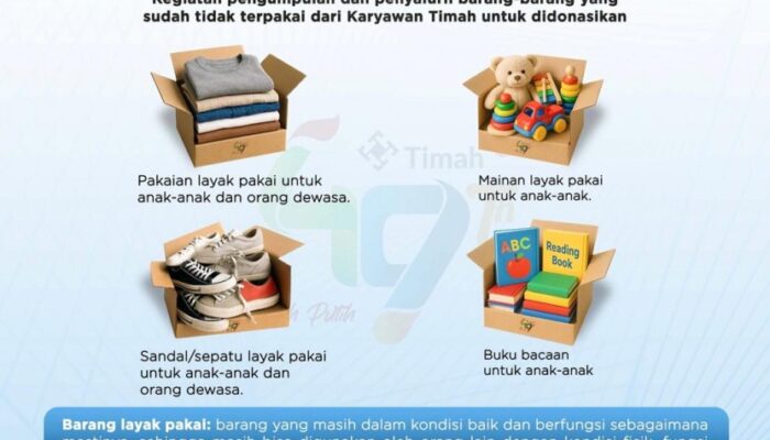 Rayakan HUT ke-49 Perusahaan, Karyawan PT Timah Terlibat Dalam Aksi Decluttering Berbagi Untuk Sesama 