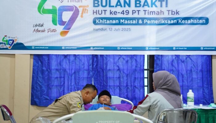 PT Timah Kembali Gelar Khitanan Massal, Warga Kundur Antusias Ikuti Program Bulan Bakti
