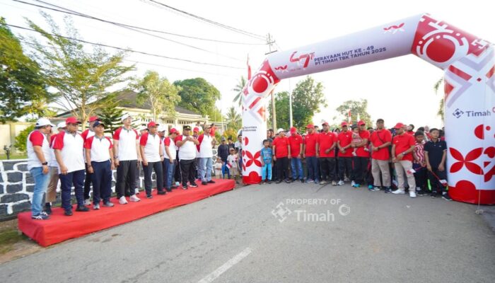 Semarakan HUT Ke – 49 PT Timah, Ribuan Masyarakat Karimun Ikuti Pekan Sehat ‘Untuk Merah Putih’
