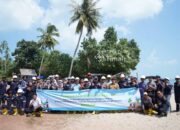 Jaga Ekosistem Pantai Batu Bedaun Bangka Belitung, PT Timah Kolaborasi dengan Karang Taruna Desa Rajik Tanam Ribuan Mangrove 