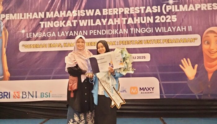 Mahasiswi UBB, Amelia Puja Anggrainy, Raih Juara Harapan III di Ajang Pilmapres Wilayah II 2025
