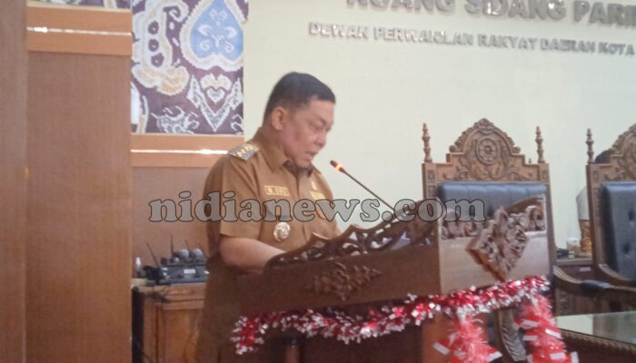 Pj Wali Kota Pangkalpinang Paparkan Rancangan KUA-PPAS 2026 di Rapat Paripurna DPRD