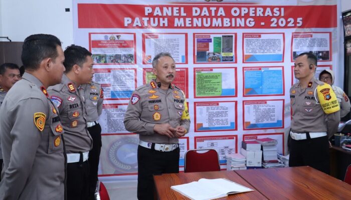 Dirlantas Polda Babel Tinjau Langsung Pelaksanaan Operasi Patuh Menumbing 2025 di Belitung