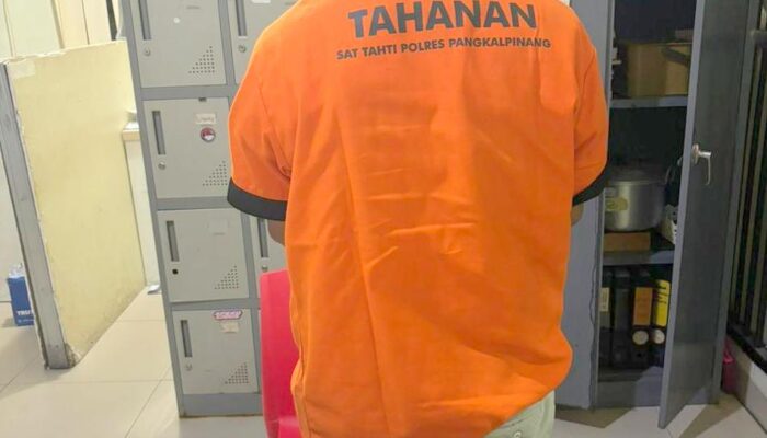 Polresta Pangkalpinang Tangkap Kurir Sabu, 27 Paket Diamankan dari Rumah di Semabung Baru