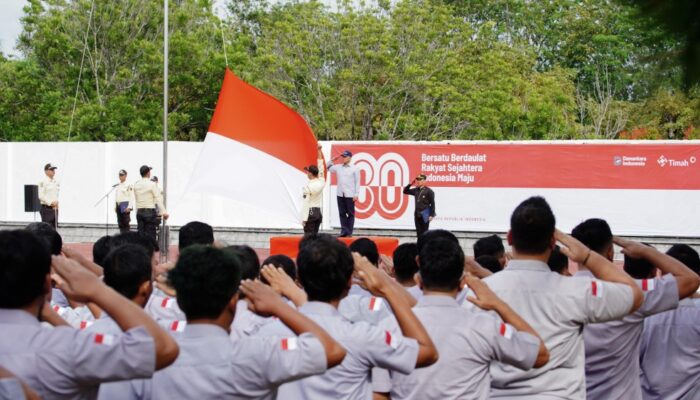 Peringati HUT ke-80 RI, PT Timah Gelar Upacara di Pabrik dan Kantor Pusat