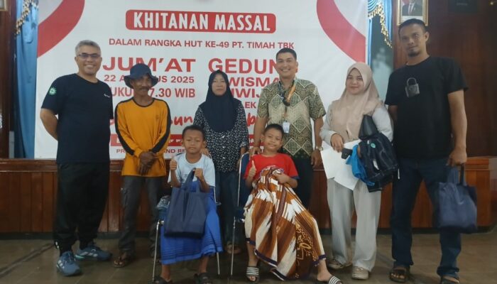 Bulan Bakti HUT ke-49 PT Timah di Bangka Barat, Hadirkan Senyum Anak Lewat Khitanan Massal