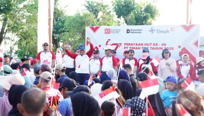 Meriah Banget, Pekan Sehat HUT ke-49 PT Timah di Pangkalpinang Belasan Ribu Warga Ikuti Jalan Santai