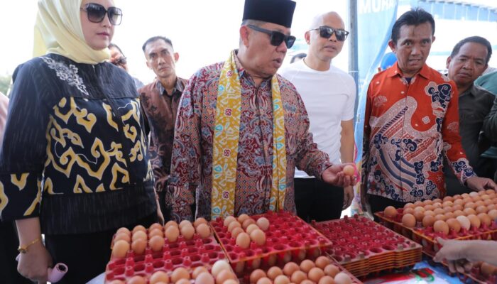 Gubernur Babel Buka Bazar Pangan Murah dalam Rangka HUT ke-63 TVRI