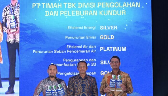 PT Timah Tbk dan Anak Perusahaan Raih 20 Penghargan dalam ENSIA 2025 