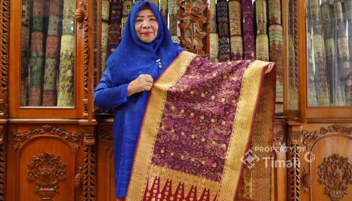 Tak Sekadar Tenunan, Maslina Yazid dan PT TIMAH Rajut Asa Lestarikan Cual Bangka 