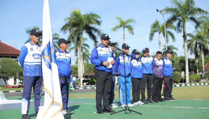 Gubernur Babel Lepas 134 Kontingen KORPRI ke PORNAS XVII Palembang