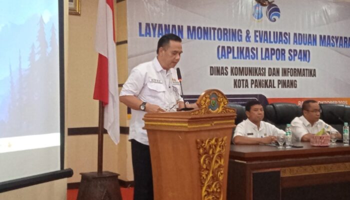 Sekda Mie Go Dorong Optimalisasi Aplikasi Lapor SP4N, Menuju “Zero Pengaduan” di Pangkalpinang