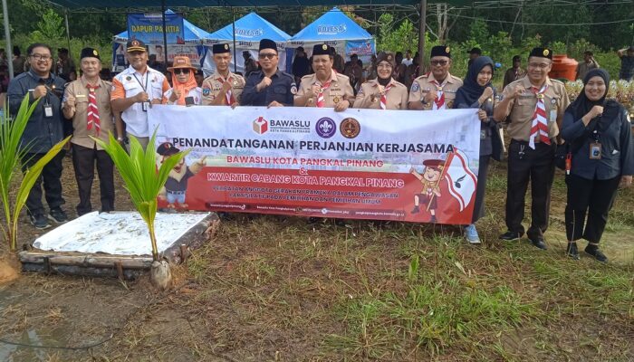 Bawaslu Gandeng Pramuka Pangkalpinang Wujudkan Pengawasan Pemilu Partisipatif dan Berintegritas