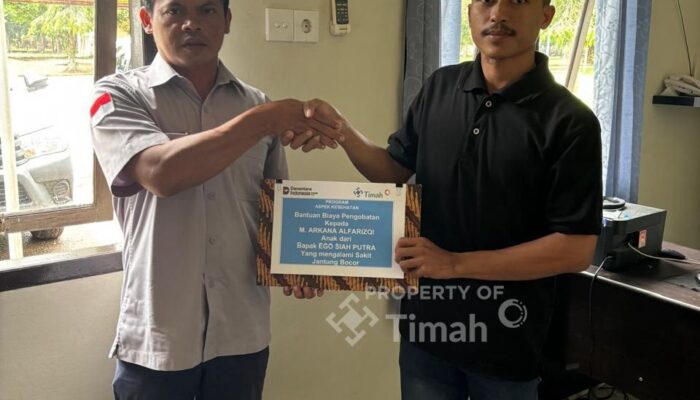 Berbagi Harapan, PT TIMAH Tbk Dukung Perawatan Arkana yang Berjuang untuk Hidup Sehat