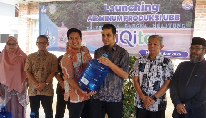 UBB Luncurkan “Aiqite”, Air Minum Isi Ulang Berkualitas untuk Kampus dan Masyarakat
