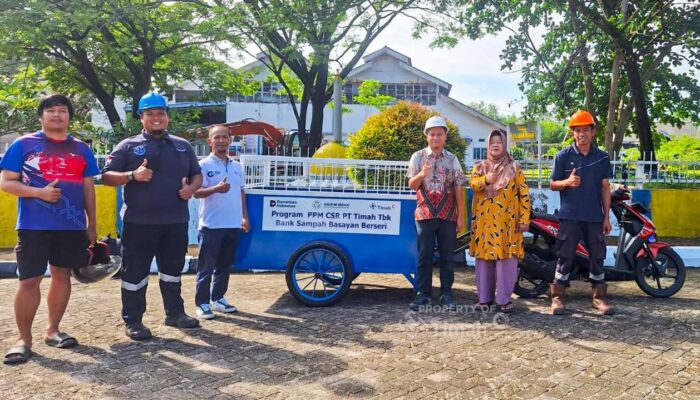 Layanan Makin Cepat, Bank Sampah Basayan Berseri Terima Motor Sampah dari PT TIMAH Tbk