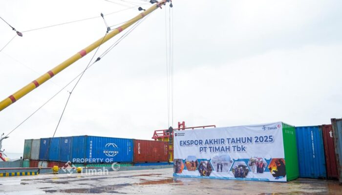 Jelang Tutup Tahun 2025, PT TIMAH Tbk Gelar Penandatangan Balok dan Ekspor Akhir Tahun