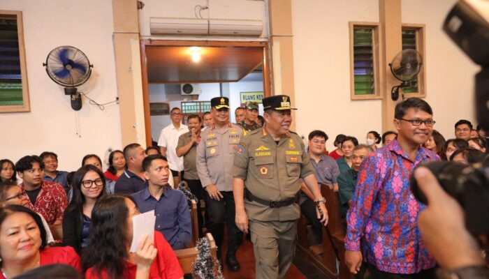 Gubernur Babel Pimpin Monitoring Kamtibmas Perayaan Natal 2025 di Pangkalpinang