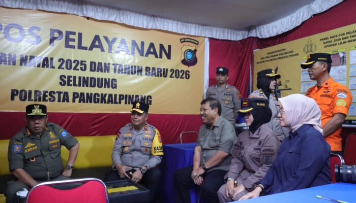 Wali Kota Pangkalpinang Tinjau Gereja dan Posko Keamanan, Pastikan Natal 2025 Berjalan Aman dan Kondusif