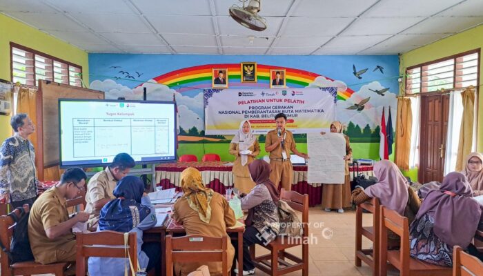 Dari Belitung Timur untuk Indonesia Emas 2045, PT TIMAH Tbk bersama Yayasan Pengincer Gelar Pelatihan Gernas Tastaka Fase 2 untuk Guru SD Belitung Timur