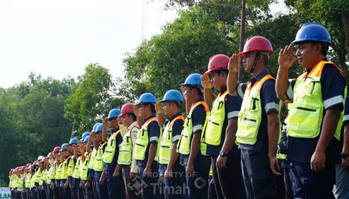 PT TIMAH Tbk Perkuat Budaya K3 Lewat Apel Keselamatan Kerja Rutin di Wilayah Operasional 
