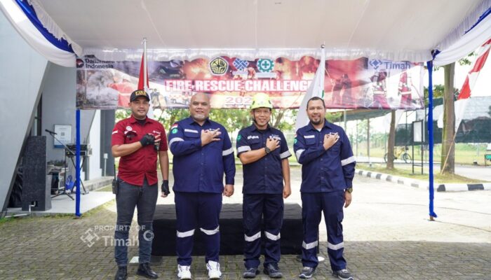 Semarak Peringatan Bulan K3 Nasional di PT TIMAH Tbk, Gelar Timah Fire Rescue Challange