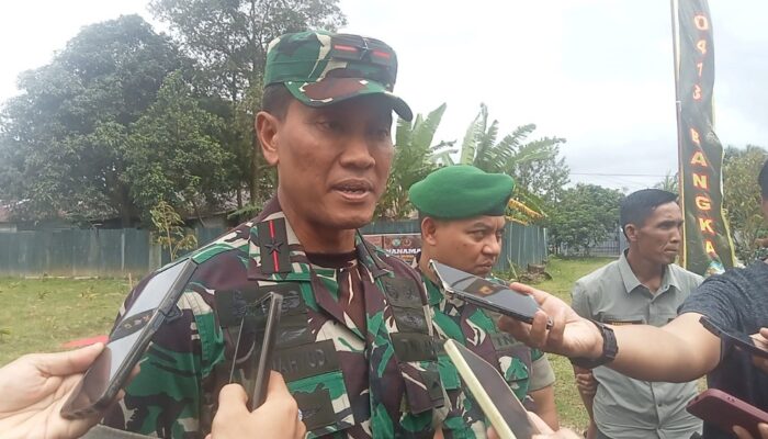 Danrem 045/Gaya Kunker ke Kodim 0413 Bangka, Tekankan Sinergi Ketahanan Pangan dan Penguatan Satuan