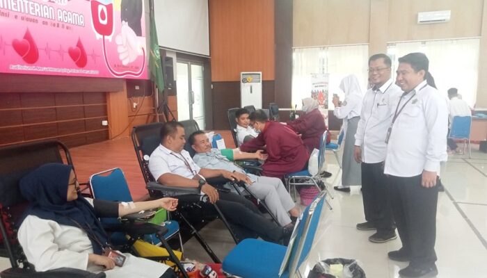 Peringati HAB ke-80, Kanwil Kemenag Babel Gelar Aksi Donor Darah, Kumpulkan 48 Kantong