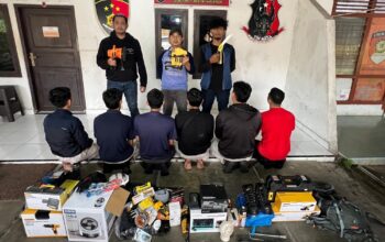 Enam Pelaku Pencurian di Pangkalpinang Ditangkap Polisi, Kerugian Capai Rp19,7 Juta