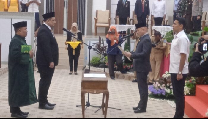 Sidang Paripurna DPRD Babel Resmi Lantik Hardi Efendi Gantikan Almarhum Dr Adi Sucipto