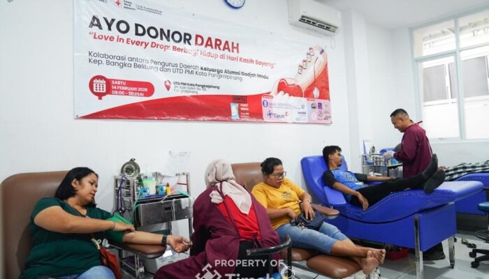 PT TIMAH Tbk Dukung Donor Darah Kagama Babel, Bantu Jaga Stok Darah Jelang Ramadan