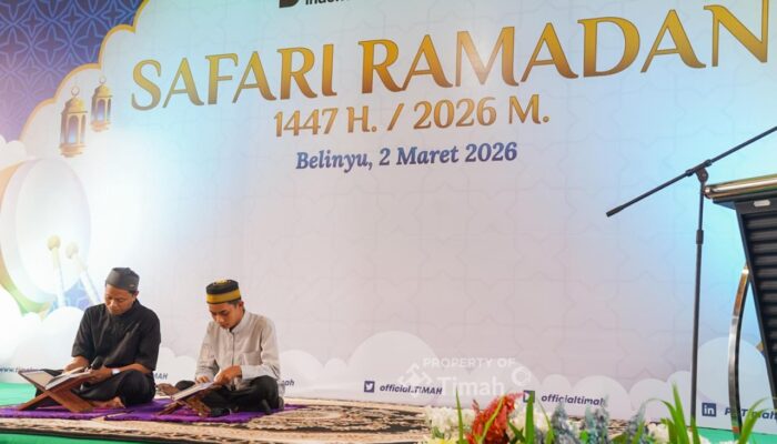 PT TIMAH Dukung Ketahanan Pangan Warga di Bulan Ramadan Lewat Bantuan Sembako 