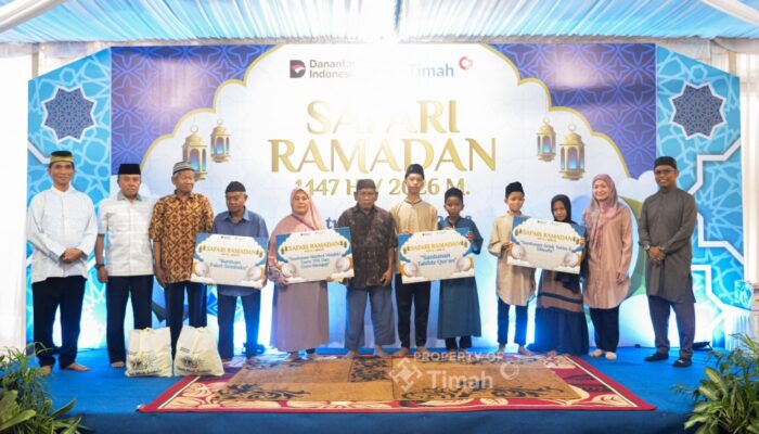 Safari Ramadan PT TIMAH Hadirkan Senyum Fahri dan Soleh, Penerima Bantuan Tahfiz Quran dan Anak Yatim Piatu