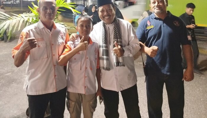 Bocah 11 Tahun Anggota ORARI Curi Perhatian Saat Wali Kota Saparudin Tinjau Pos PAM Idulfitri