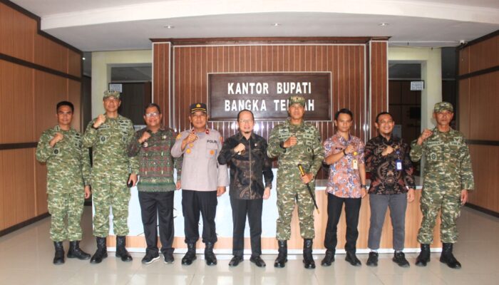 Perkuat Sinergi Daerah, Danrem 045/Garuda Jaya Kunjungi Pemkab Bangka Tengah