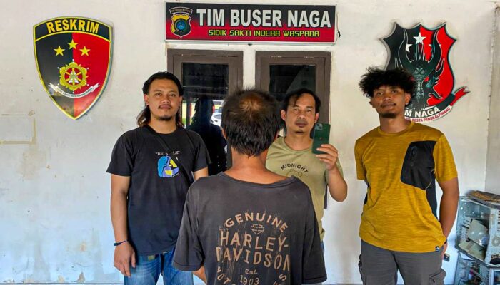 Pamer iPhone Curian, Pria Paruh Baya Dibekuk Tim Buser Naga di Pangkalpinang