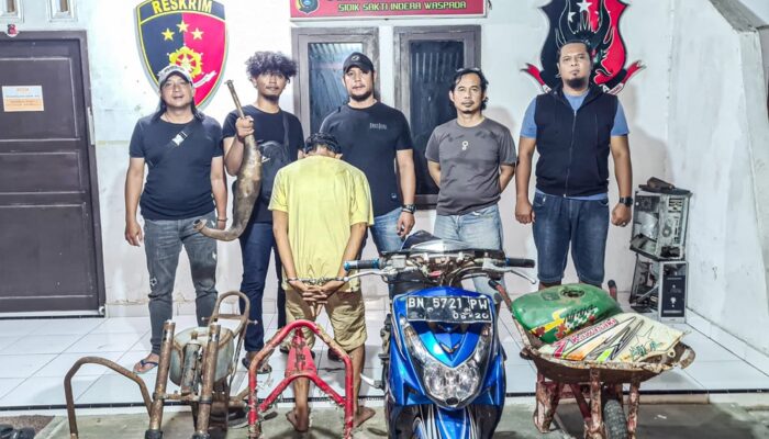 Aksi Pencurian di Air Salemba Terbongkar, Polisi Amankan Residivis Narkoba