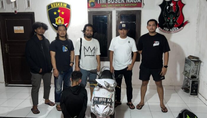 Sakit Hati Tak Dipinjamkan Motor, Pria di Pangkalpinang Nekat Curi Kendaraan Kakaknya, Ditangkap Tim Buser Naga