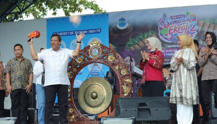 Festival Semarak Ekraf 2026 Resmi Dibuka, Wali Kota Saparudin Promosikan Otak-Otak Pangkalpinang ke Tingkat Nasional