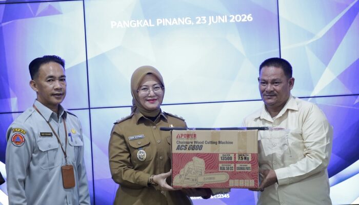 Wawako Dessy Apresiasi PT Manumbing Mitra Sukses, Bantuan CSR Perkuat Kesiapsiagaan BPBD Pangkalpinang