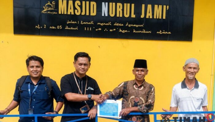 Tak Perlu Lagi Pinjam Tenda Saat Pemakaman, Ketua Masjid Nurul Jami’ Desa Perayun Apresiasi Bantuan PT TIMAH