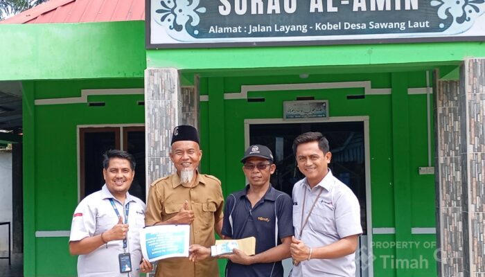PT TIMAH Bantu Pembangunan Pagar Surau Al Amin di Kundur Barat, Tingkatkan Kenyamanan Jamaah