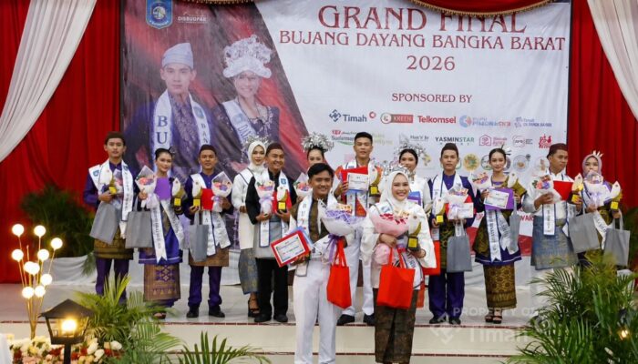 Fasilitasi Grand Final Bujang Dayang 2026, PT Timah Dorong Lahirnya Duta Wisata Muda Bangka Barat