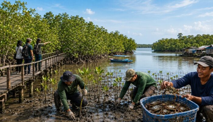 YKAN Fokus Lindungi Mangrove Bangka Belitung, Dorong Ekowisata dan Budidaya Kepiting untuk Tingkatkan Ekonomi Masyarakat